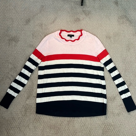 JCrew Scalloped Neck Sweater - Picture 5 of 9